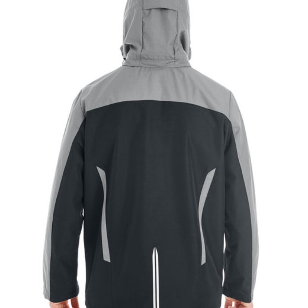 North End Apparel Interactive Colour Block Shell, Large, Black/Graphite/Red - Picture 10 of 10